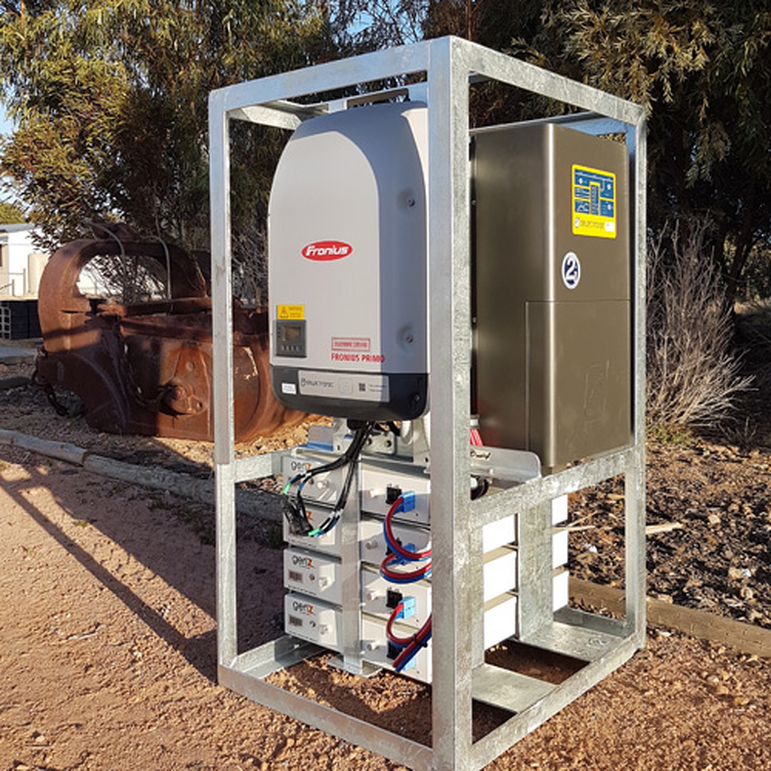 Off grid battery and inverter installation